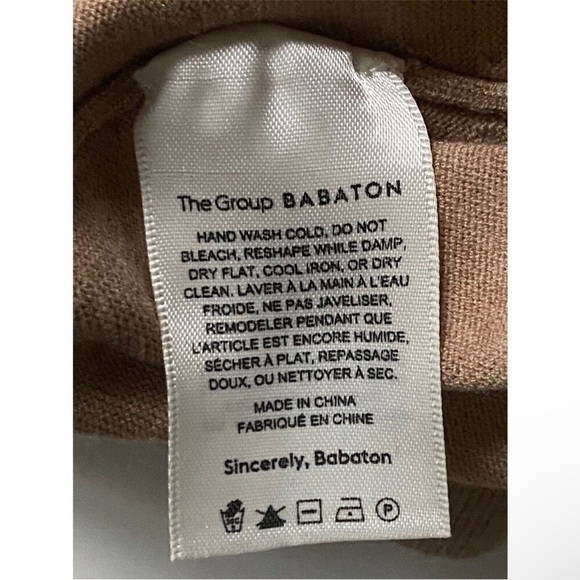 Aritzia Babaton Camel Brown High Waisted Knit Rodin Jogger Sweatpants  Pants - Picture 14 of 14